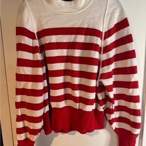 Striped Red and White Sweater